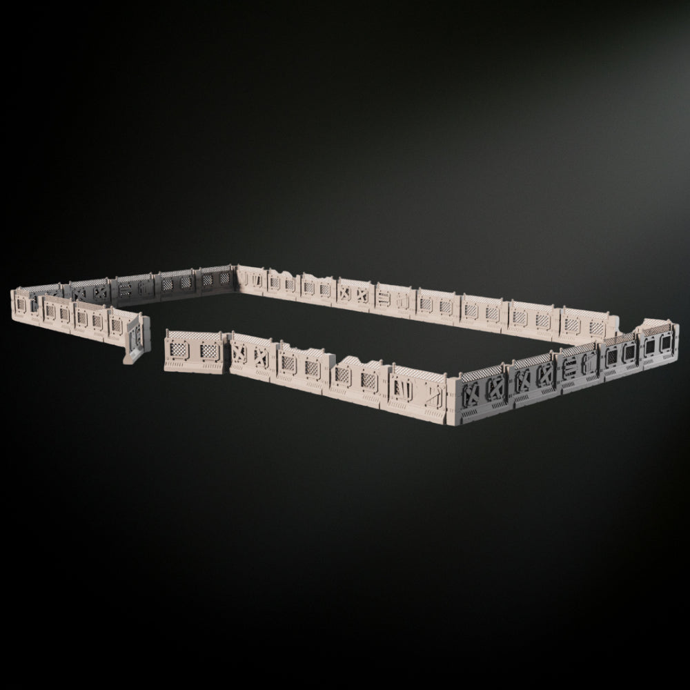 Sci-Fi Suburb Perimeter Wall