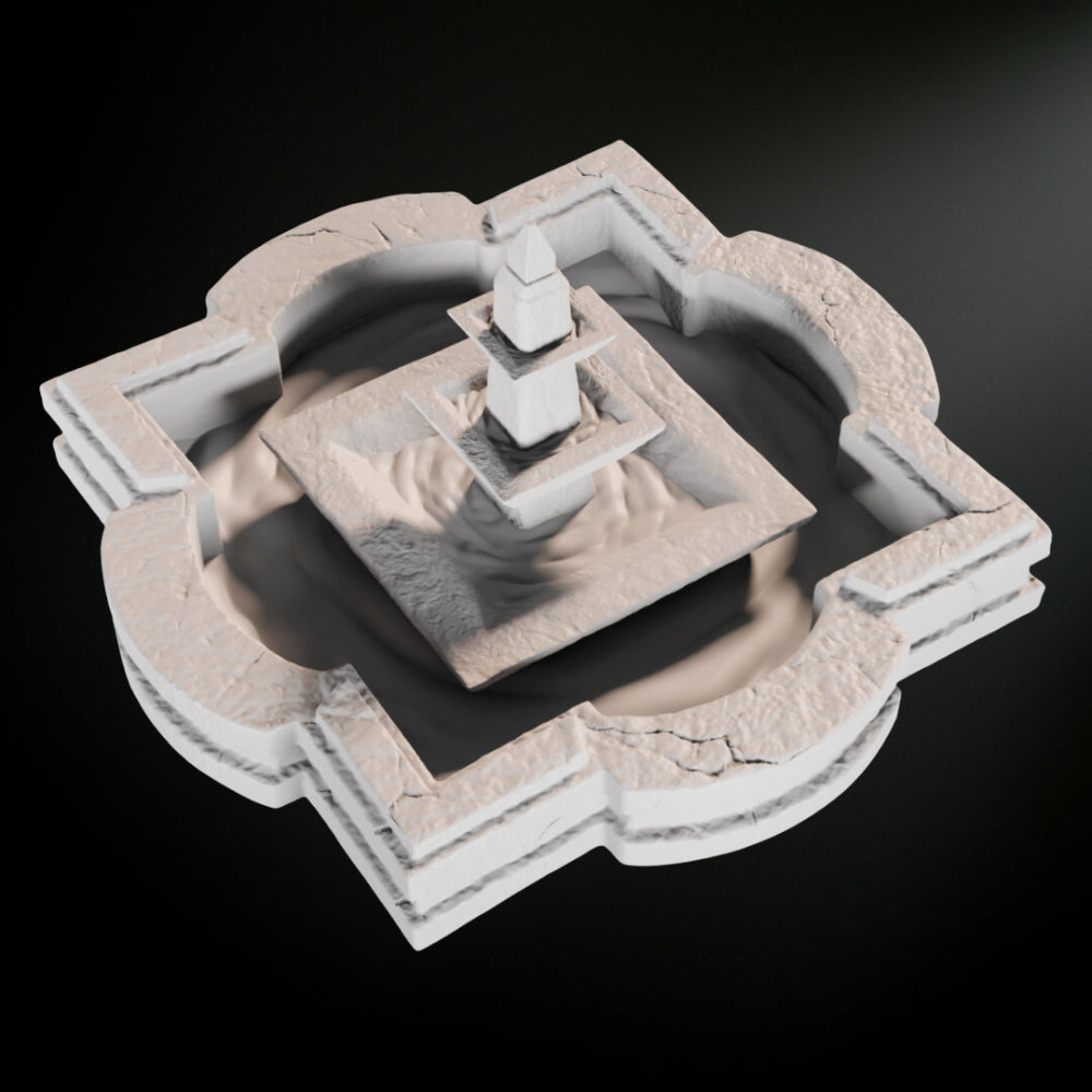 Sci-Fi Desert Water Fountain