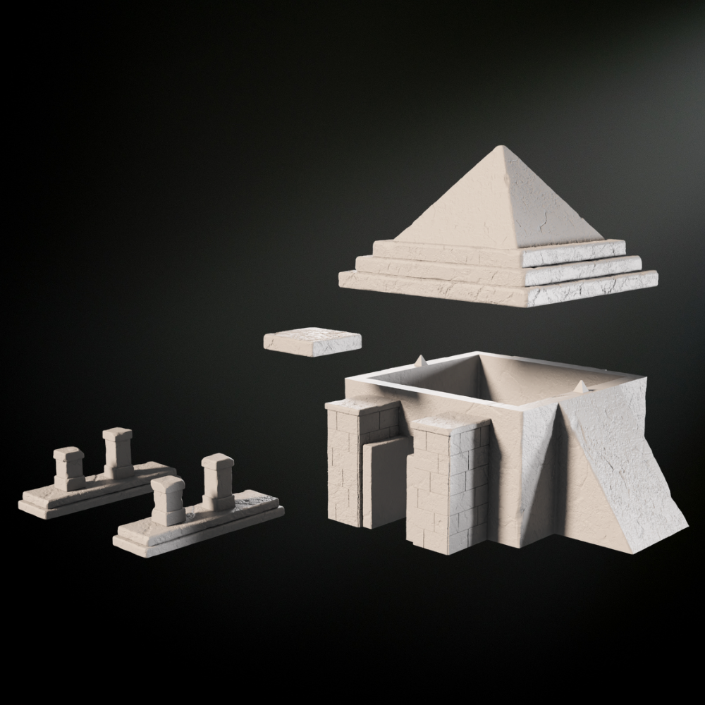 Sci-Fi Desert Temple - Tabletop Terrain