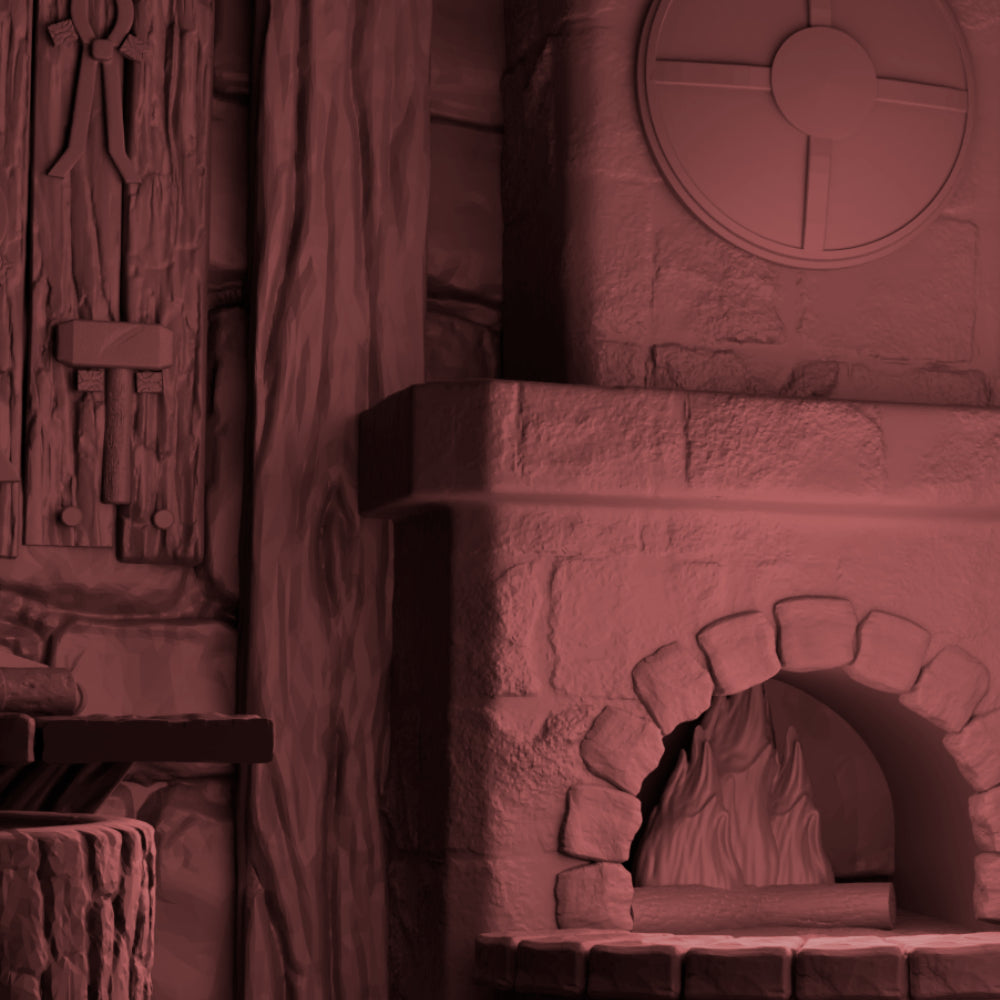 Medieval Blacksmith House - Tabletop Terrain