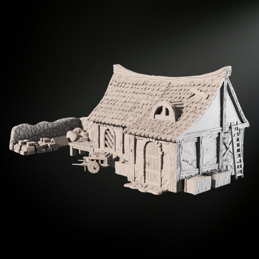 Medieval Mason House - Tabletop Terrain