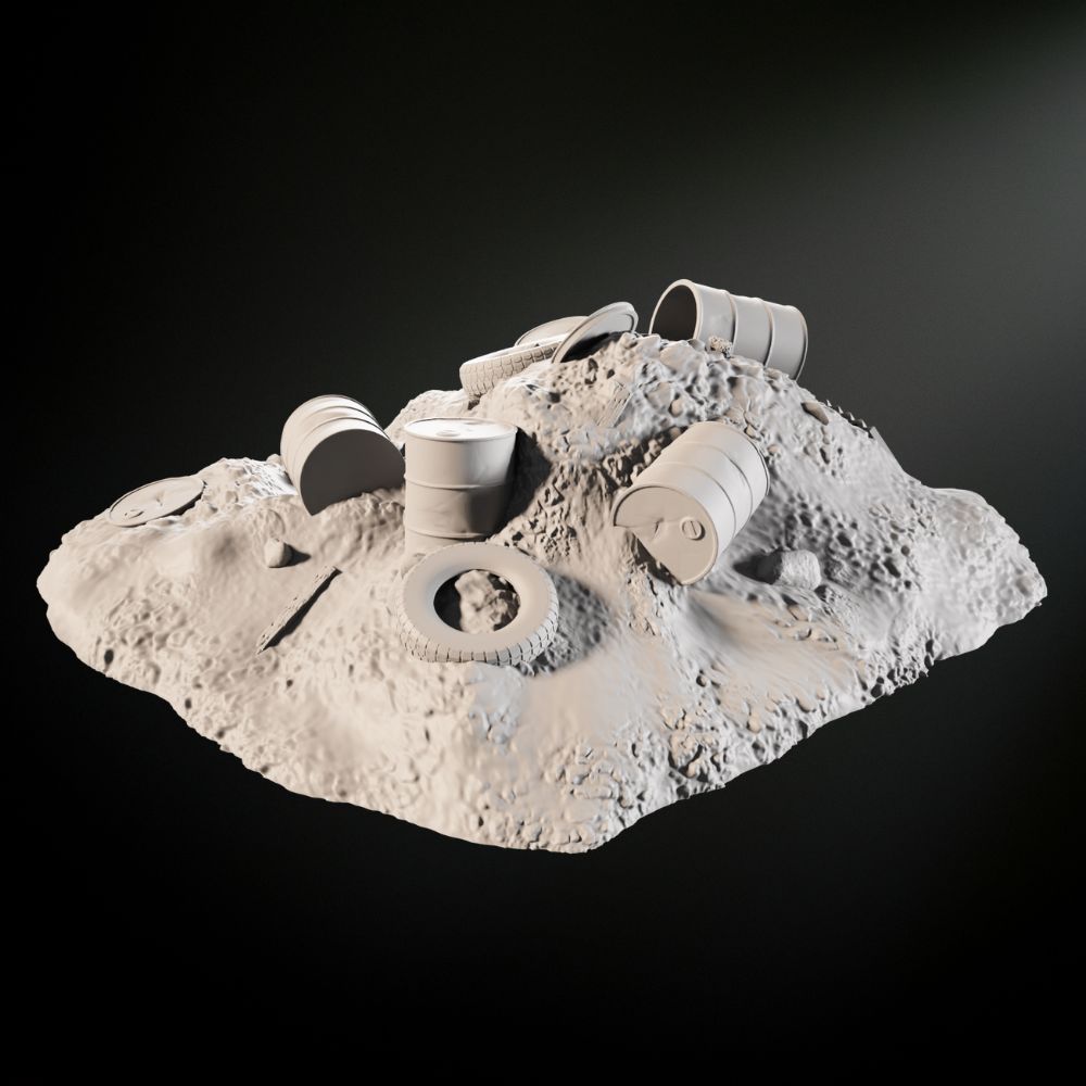Industrial Waste Pile - Tabletop Terrain