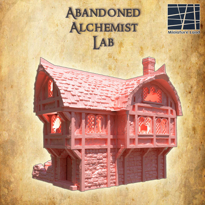 Abandoned Alchemist Lab - Tabletop Terrain - Medieval Terrain