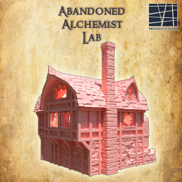 Abandoned Alchemist Lab - Tabletop Terrain - Medieval Terrain