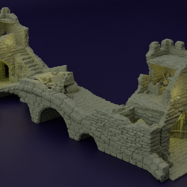 Abandoned Patrol Bridge - Tabletop Terrain - Medieval Terrain