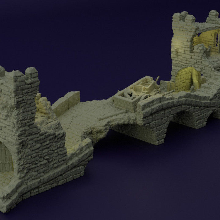 Abandoned Patrol Bridge - Tabletop Terrain - Medieval Terrain