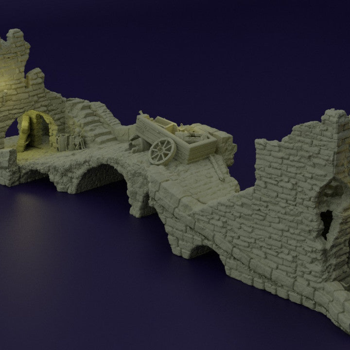 Abandoned Patrol Bridge - Tabletop Terrain - Medieval Terrain