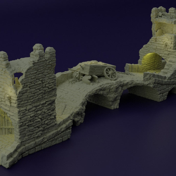 Abandoned Patrol Bridge - Tabletop Terrain - Medieval Terrain