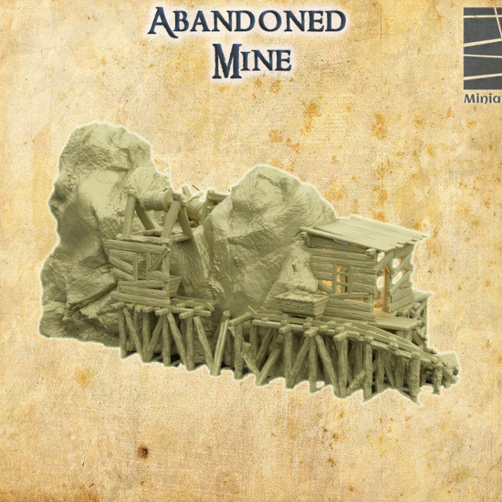 Abandoned Mine - Tabletop Terrain - Mine Ruins - Underground Passages
