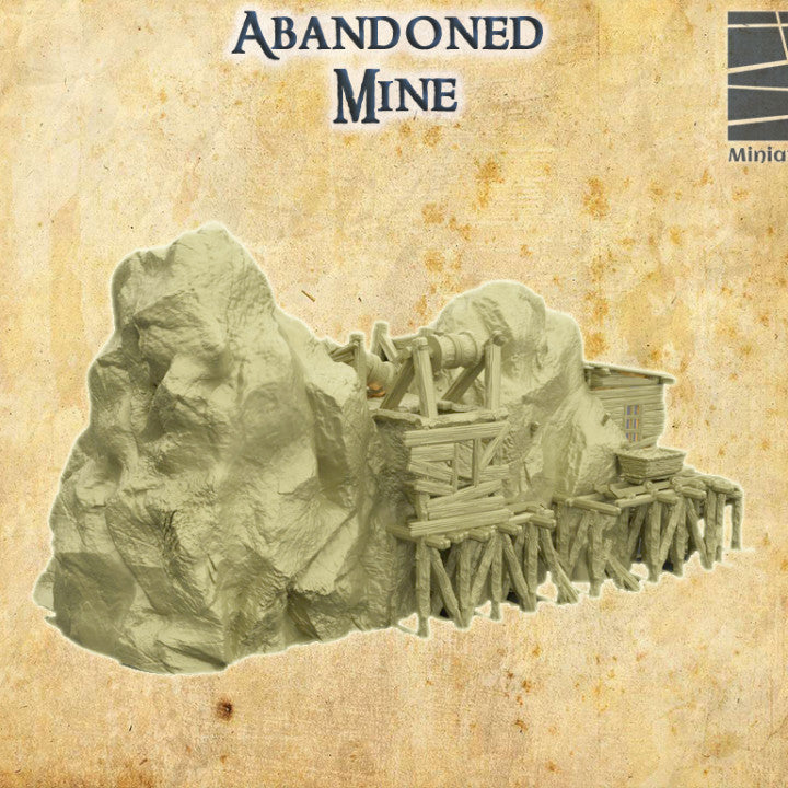 Abandoned Mine - Tabletop Terrain - Mine Ruins - Underground Passages