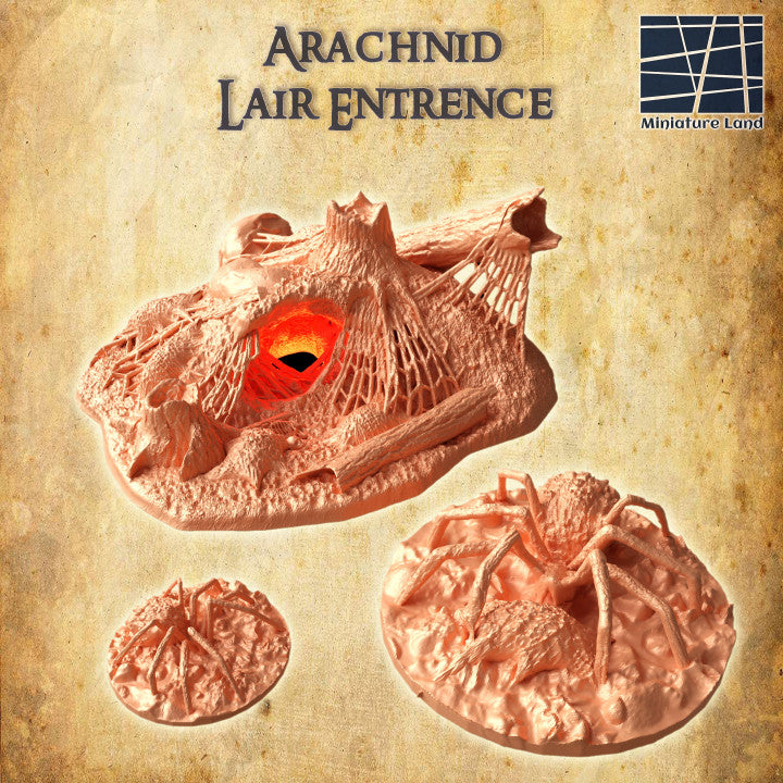 Arachnid Lair Entrance - Tabletop Terrain - 28 MM