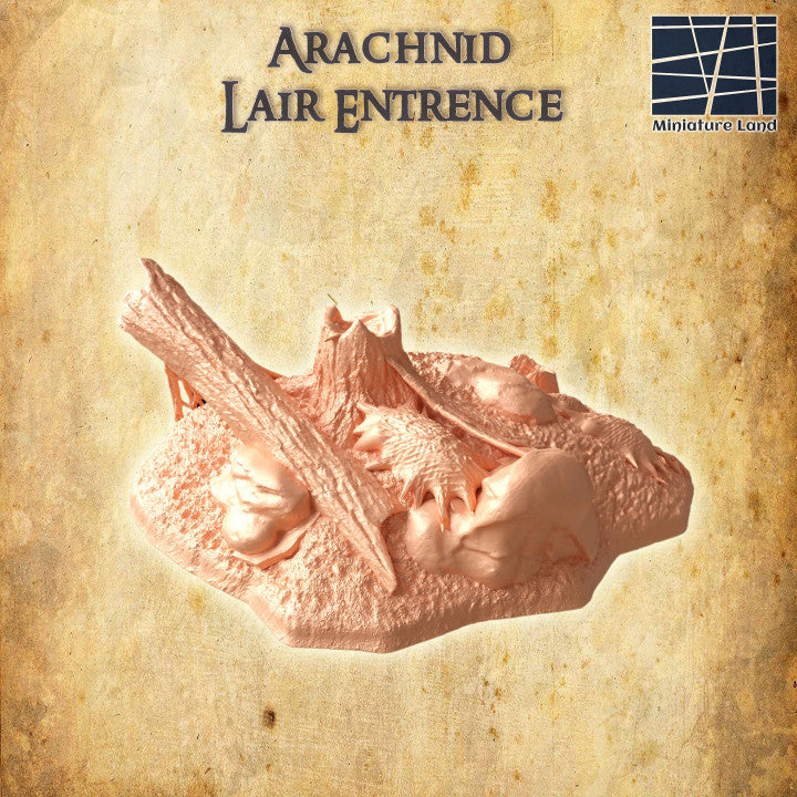 Arachnid Lair Entrance - Tabletop Terrain - 28 MM