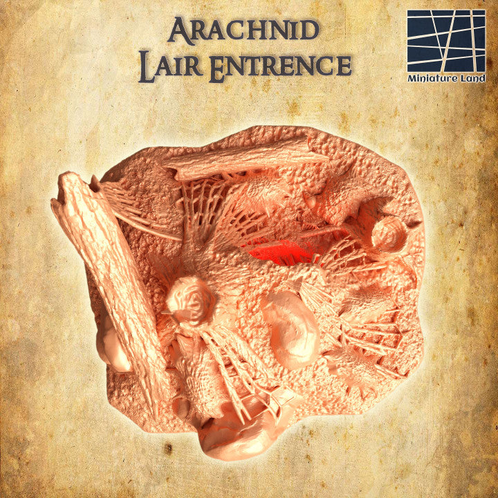 Arachnid Lair Entrance - Tabletop Terrain - 28 MM