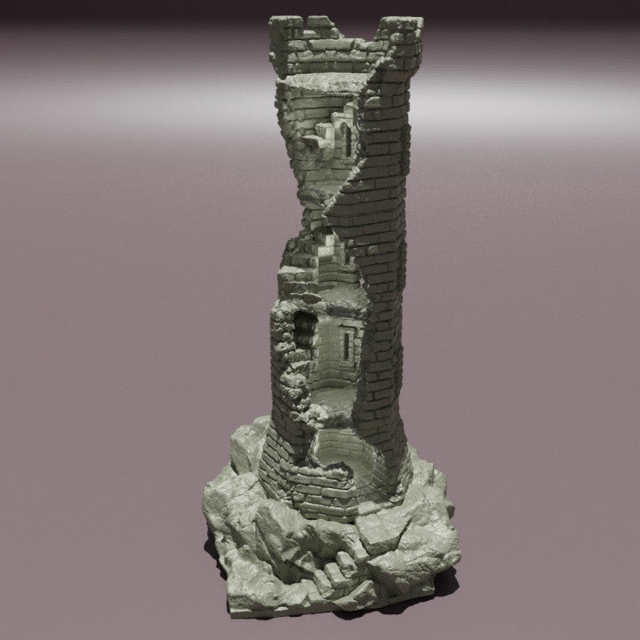 Ruined Lookout Tower - Tabletop Terrain
