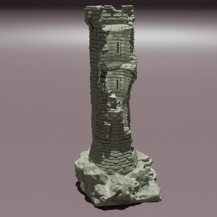 Ruined Lookout Tower - Tabletop Terrain