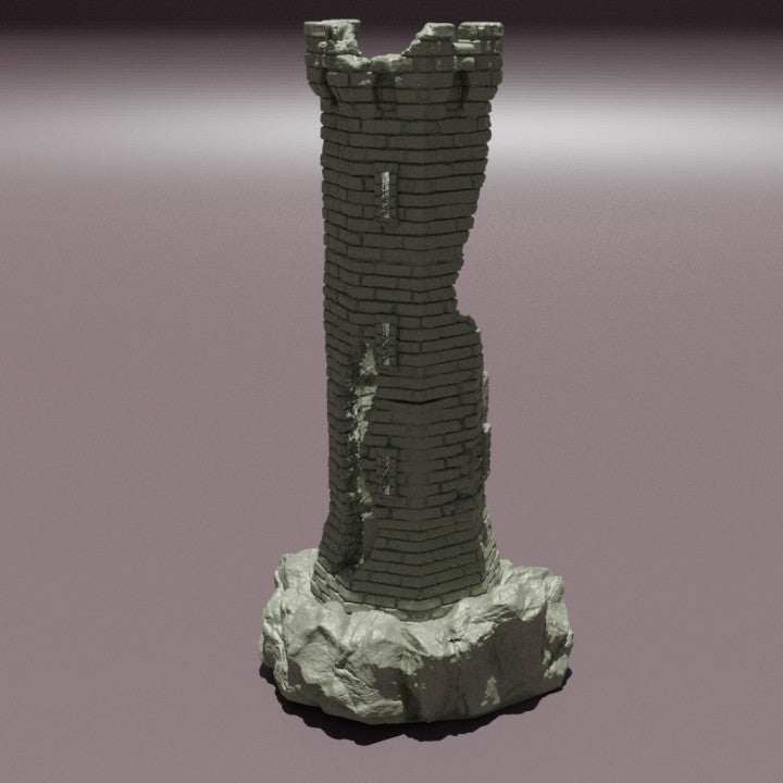 Ruined Lookout Tower - Tabletop Terrain