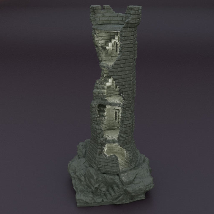 Ruined Lookout Tower - Tabletop Terrain