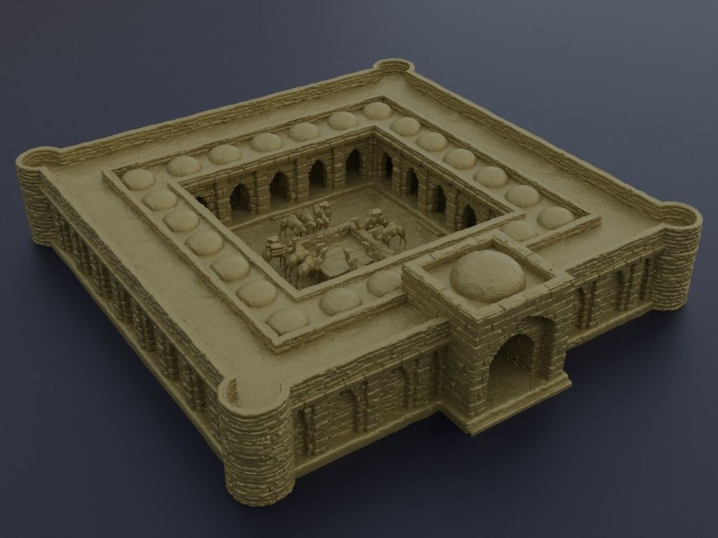 Desert Caravanserai | Desert Terrain | Miniatureland