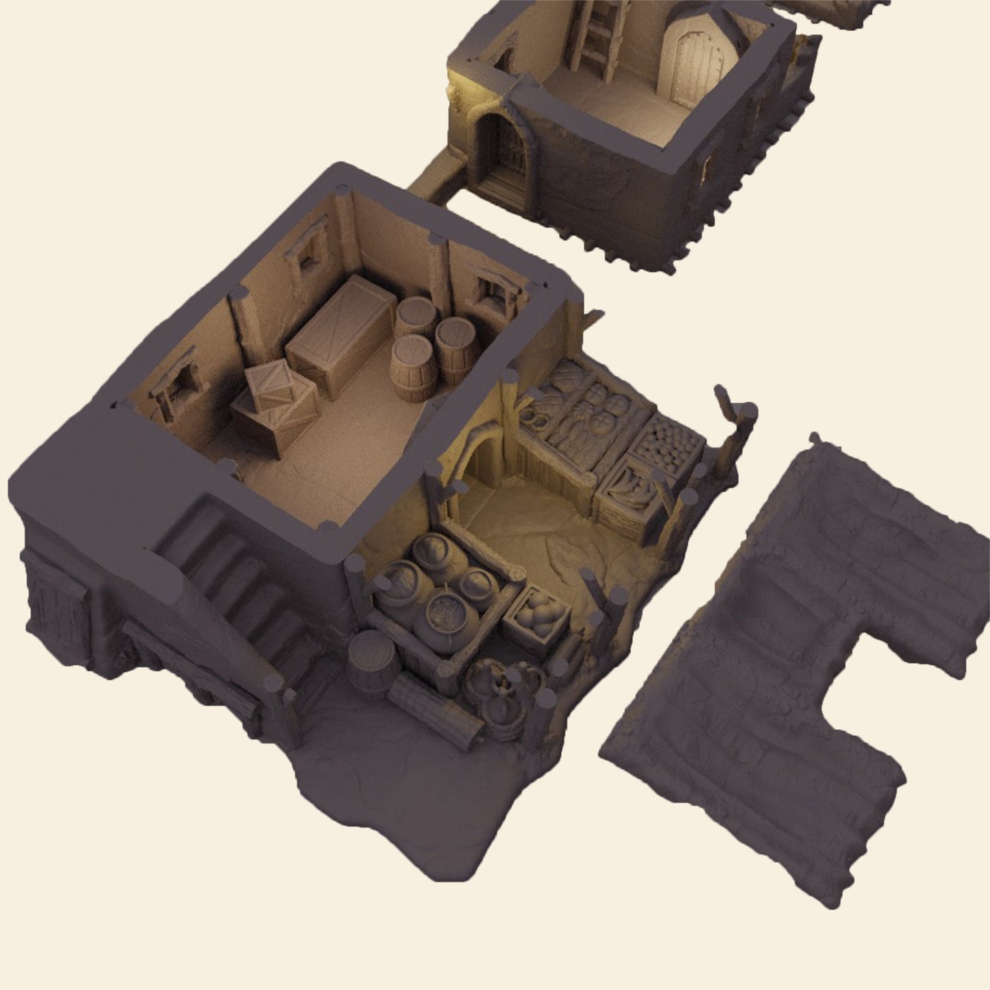 Desert Merchant Dnd Terrain, Desert Merchant House for Dungeons and Dragons,