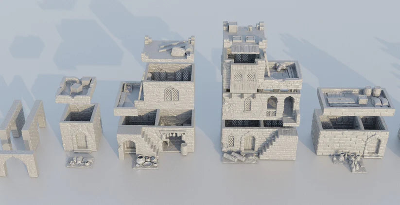 Desert Baazar District - Tabletop Terrain - Desert Marketplace Center