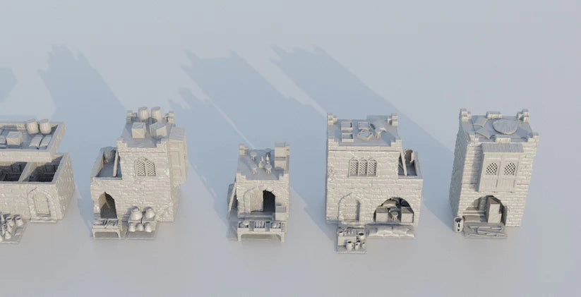 Desert Baazar District - Tabletop Terrain - Desert Marketplace Center