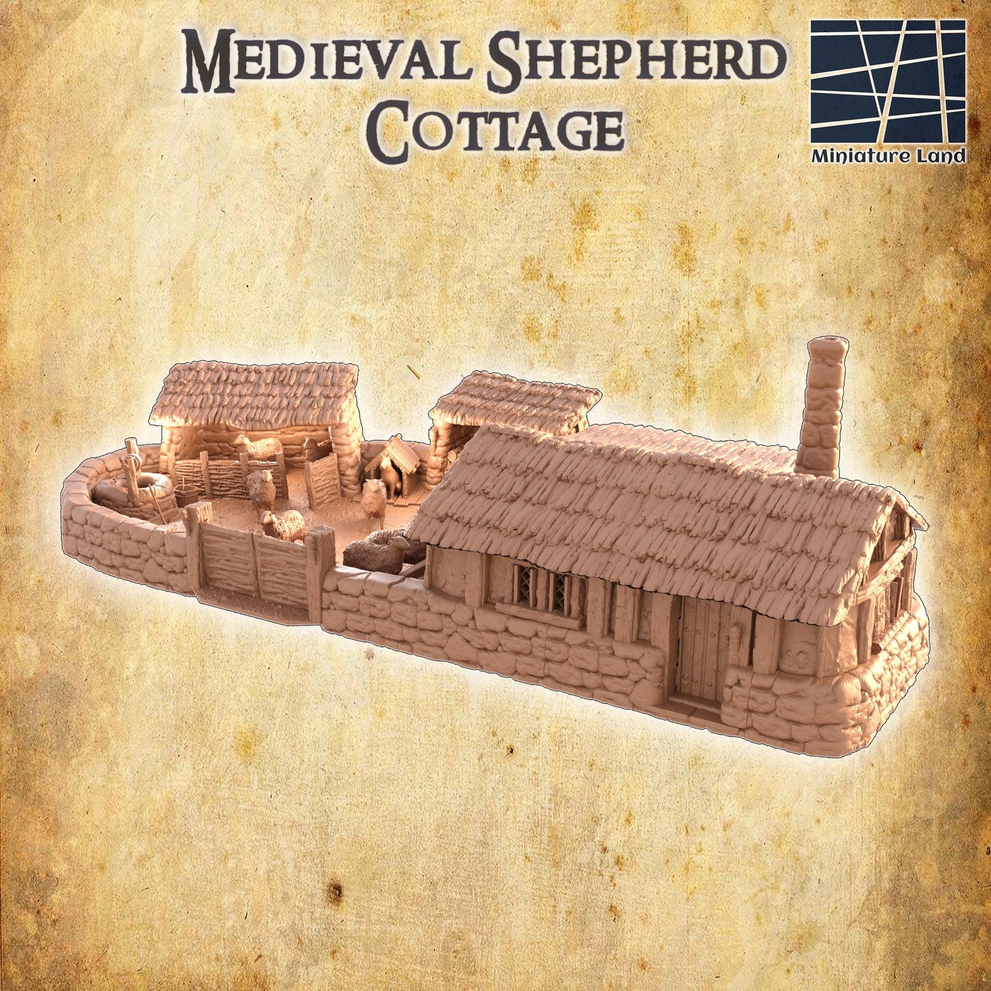Medieval Shepherd Cottage - Tabletop Terrain