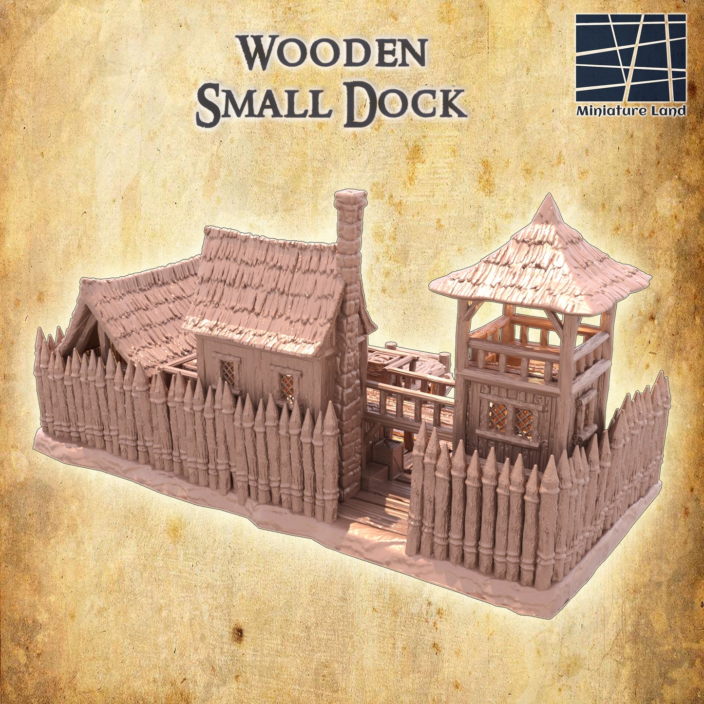 Small Wooden Dock - Tabletop Terrain