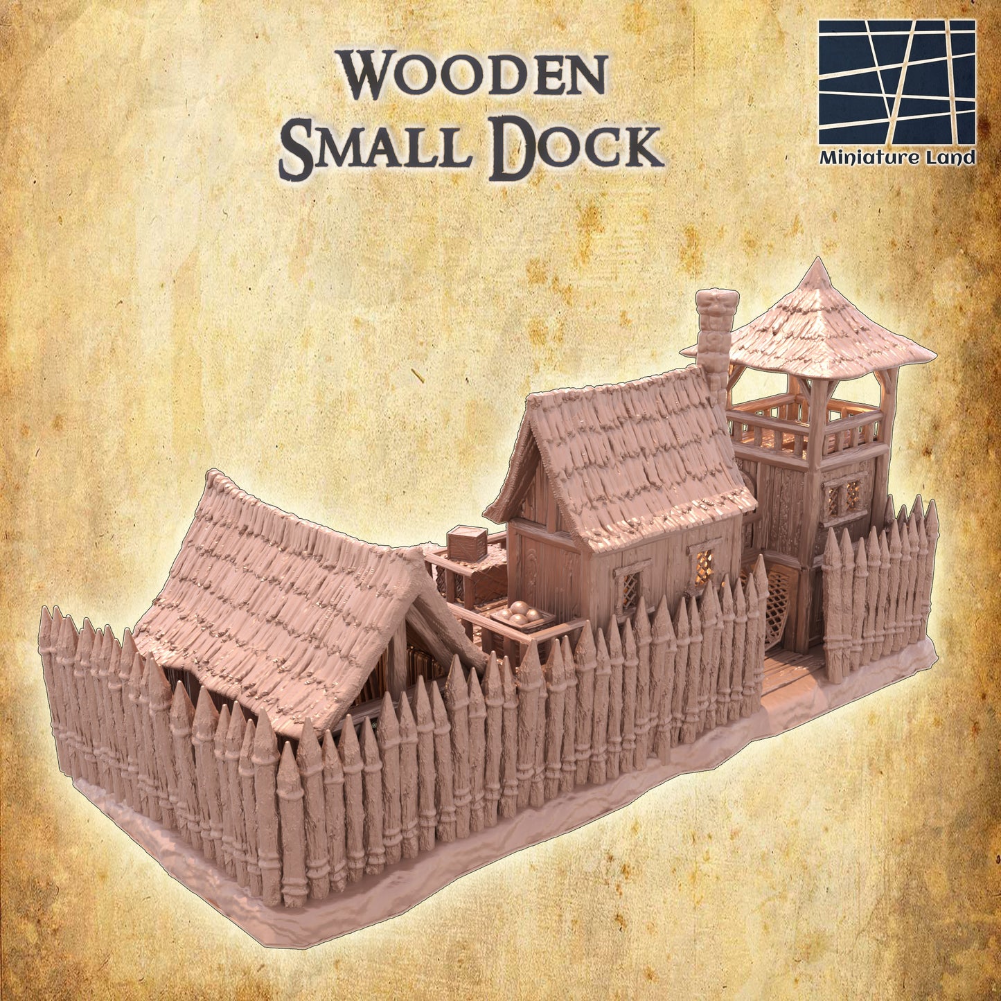 Small Wooden Dock - Tabletop Terrain