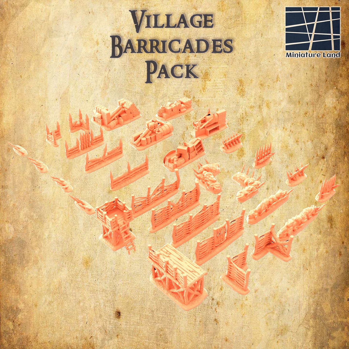 Village Barricades Terrain Pack