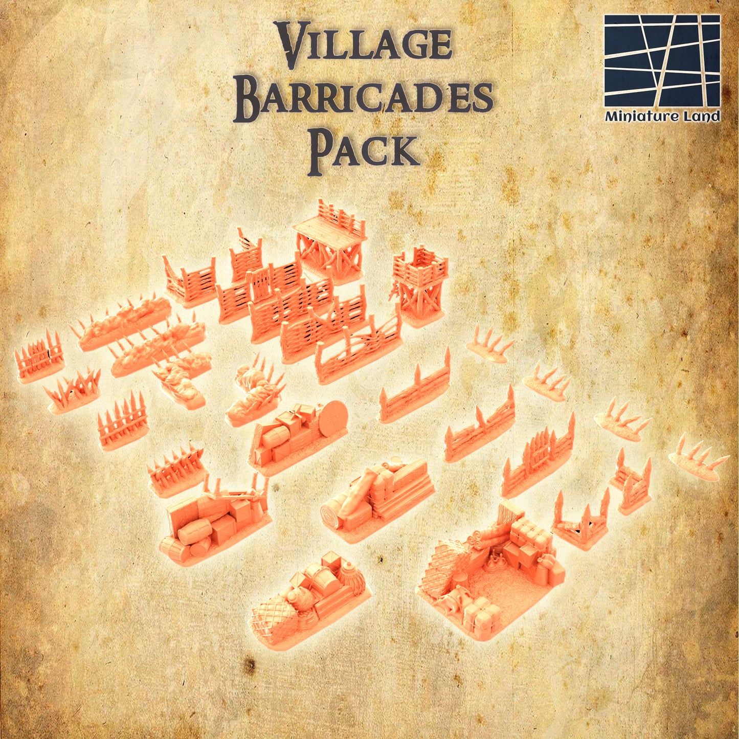 Village Barricades Terrain Pack