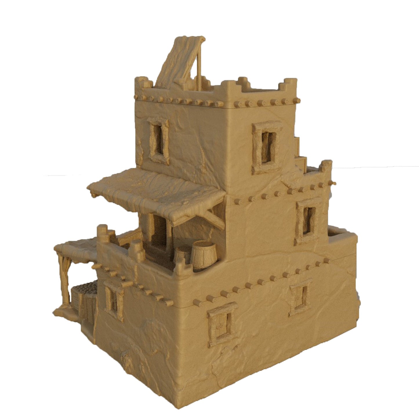 Desert Merchant Dnd Terrain, Desert Merchant House for Dungeons and Dragons,