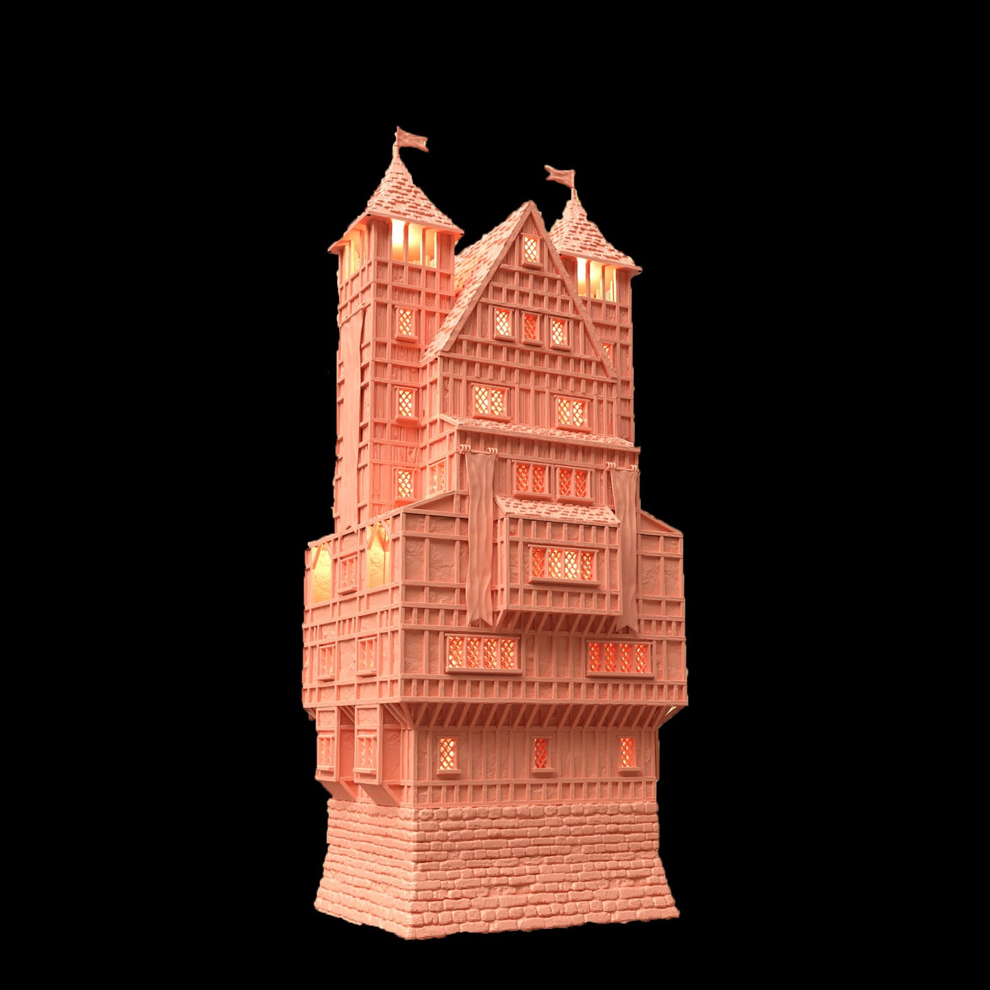 Governor House Medieval DnD Terrain, Medieval High House for Dungeons and Dragons