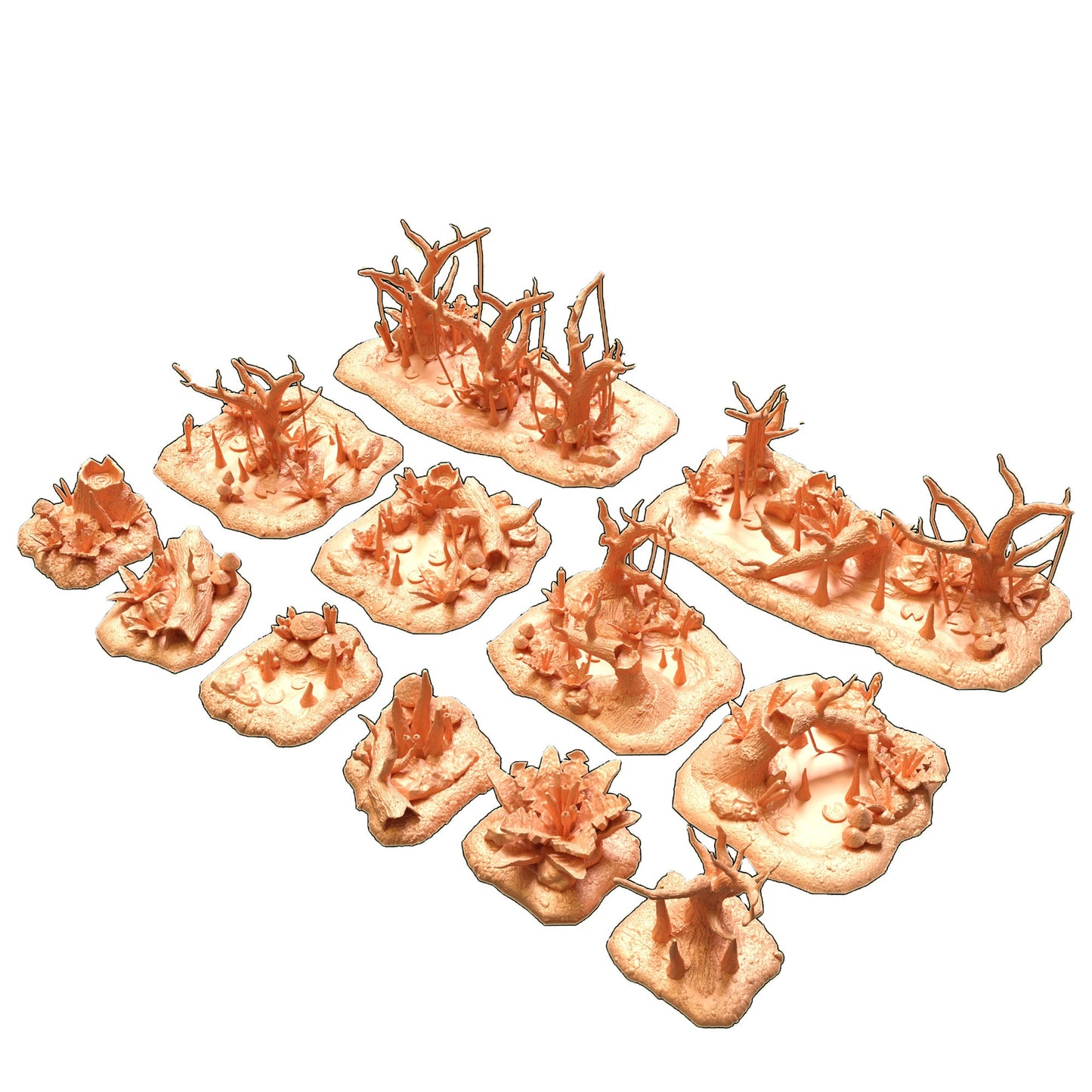 Modular Swamp Terrain Set, DnD Swamp Terrain,