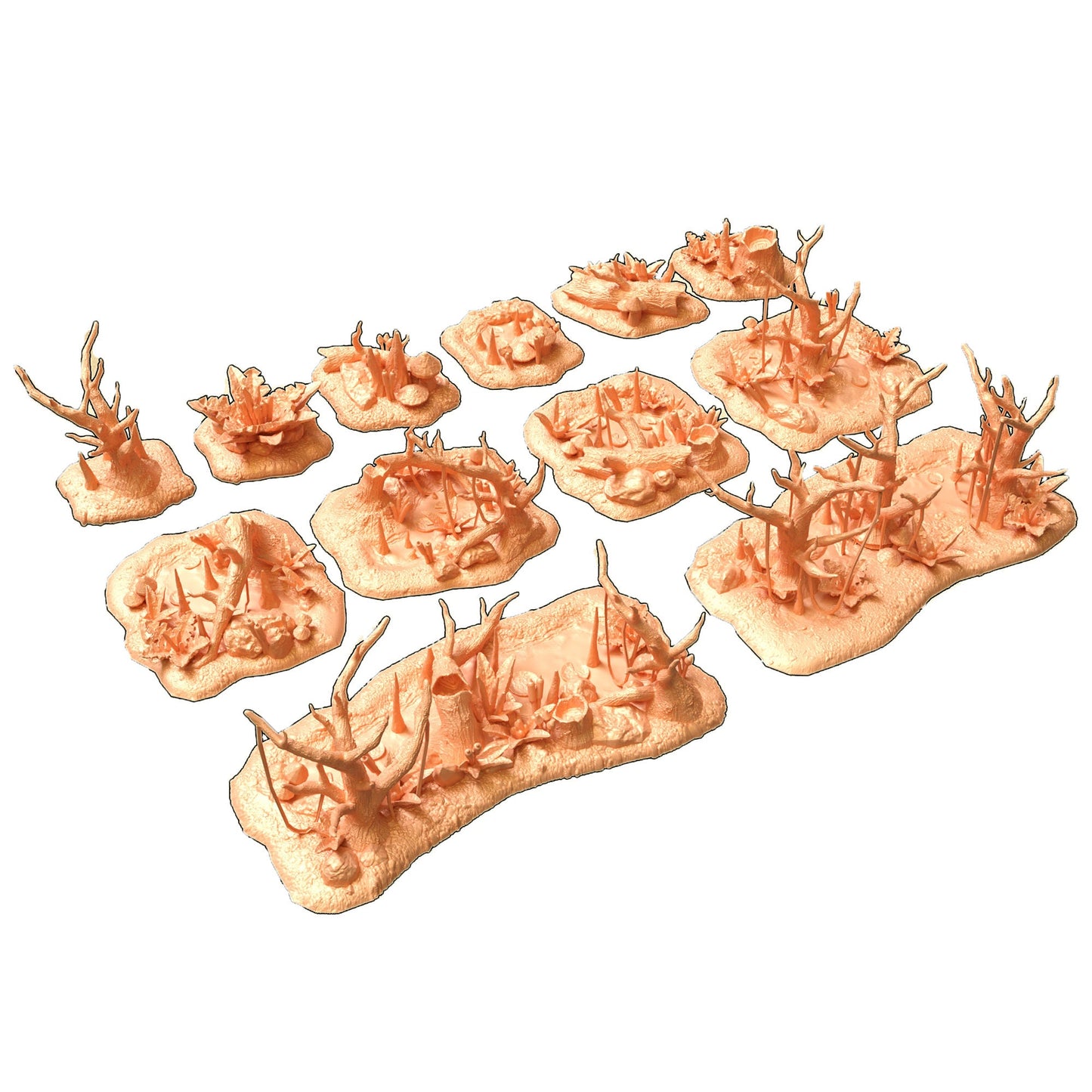 Modular Swamp Terrain Set, DnD Swamp Terrain,