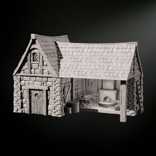 Medieval Blacksmith House - Tabletop Terrain