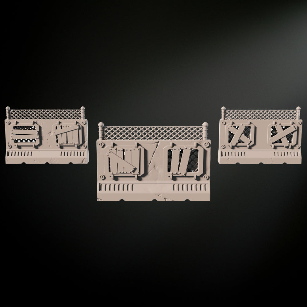 Sci-Fi Suburb Perimeter Wall