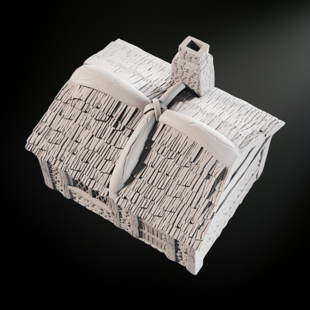 Medieval Fantasy Cottage House 2 - Tabletop Terrain