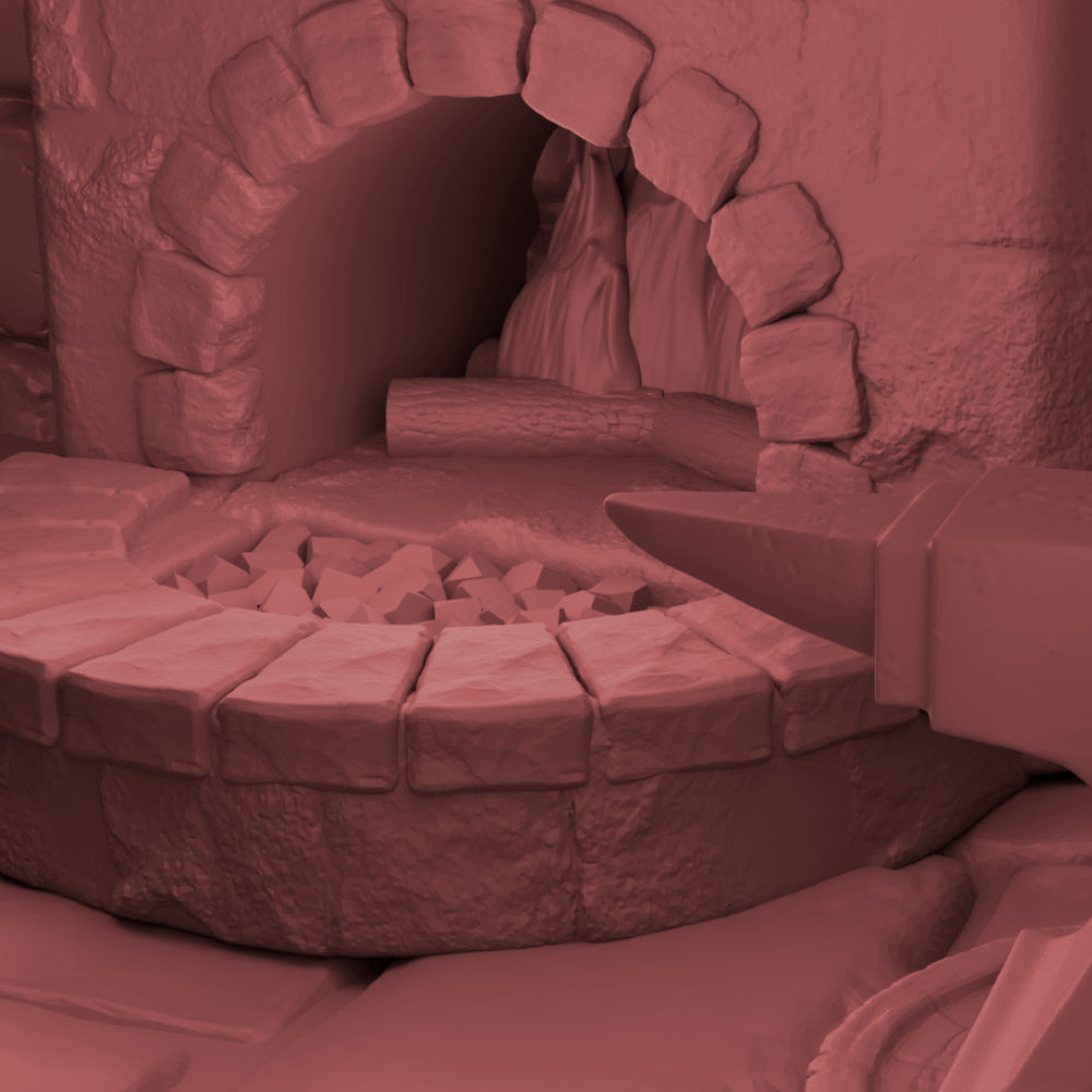 Medieval Blacksmith House - Tabletop Terrain