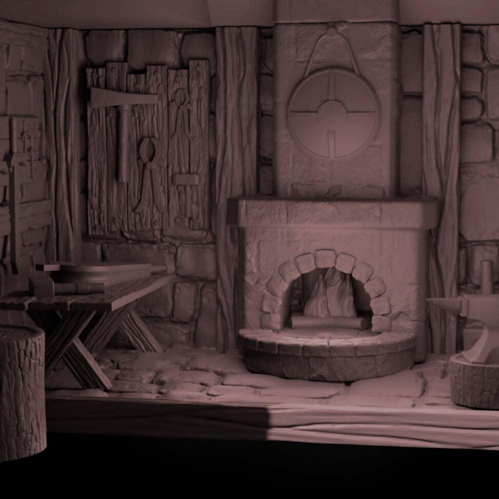 Medieval Blacksmith House - Tabletop Terrain