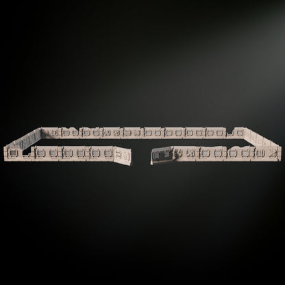 Sci-Fi Suburb Perimeter Wall