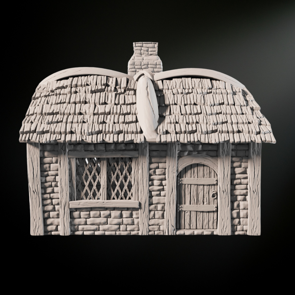 Medieval Fantasy Cottage House 2 - Tabletop Terrain