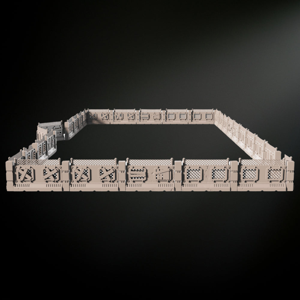 Sci-Fi Suburb Perimeter Wall