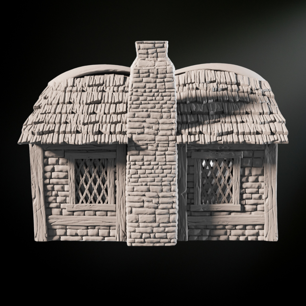 Medieval Fantasy Cottage House 2 - Tabletop Terrain