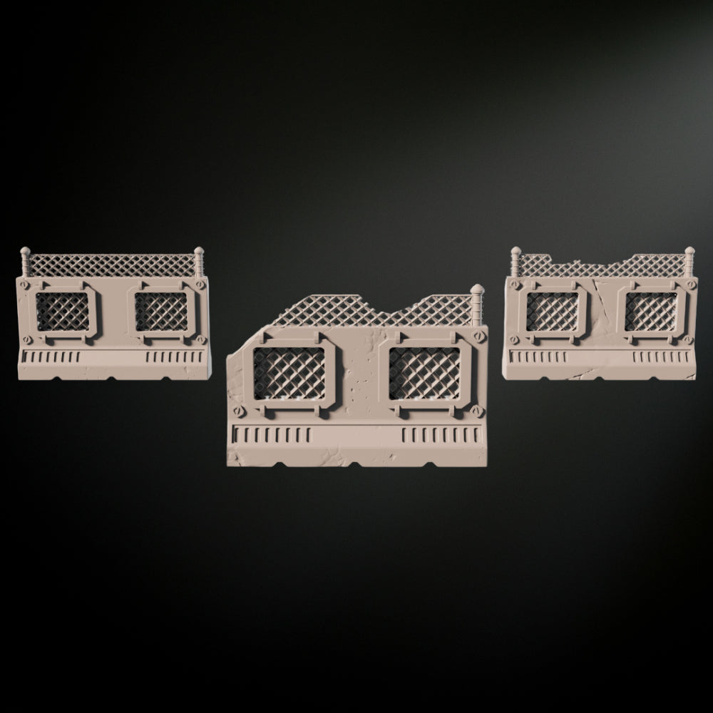 Sci-Fi Suburb Perimeter Wall