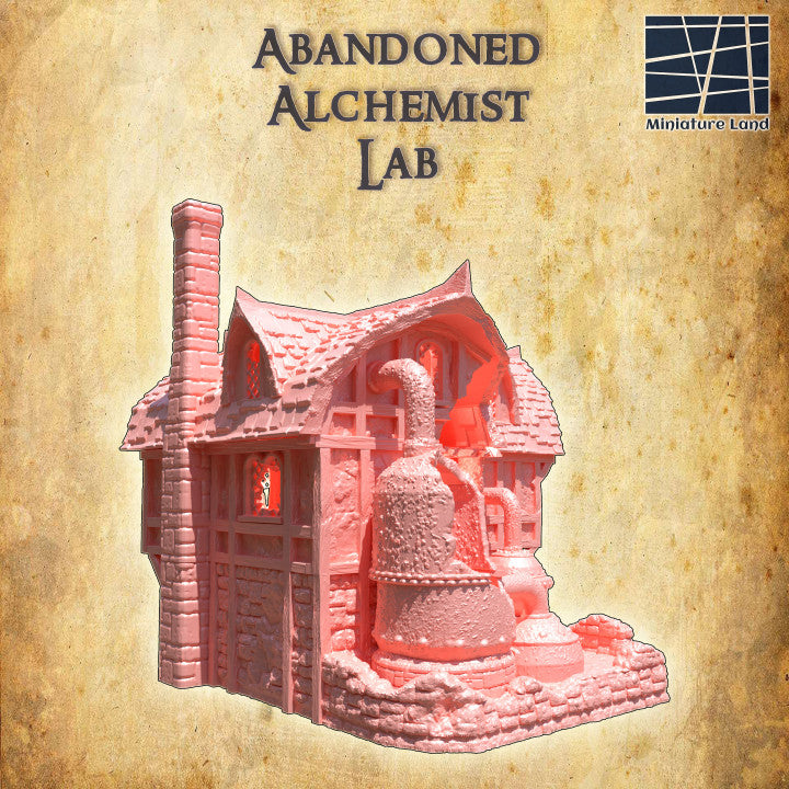 Abandoned Alchemist Lab - Tabletop Terrain - Medieval Terrain
