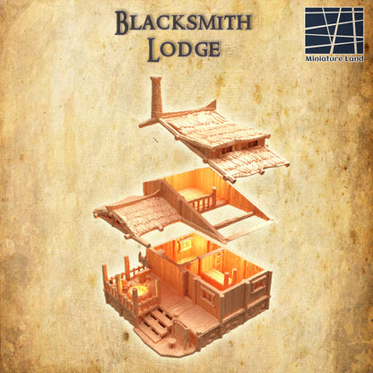 Blacksmith Lodge - Tabletop Terrain - Village Terrain