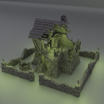 Ruined Farmhouse - Tabletop Terrain