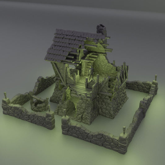 Ruined Farmhouse - Tabletop Terrain