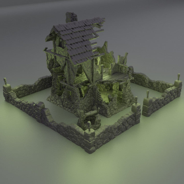 Ruined Farmhouse - Tabletop Terrain