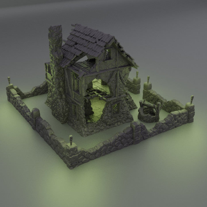 Ruined Farmhouse - Tabletop Terrain